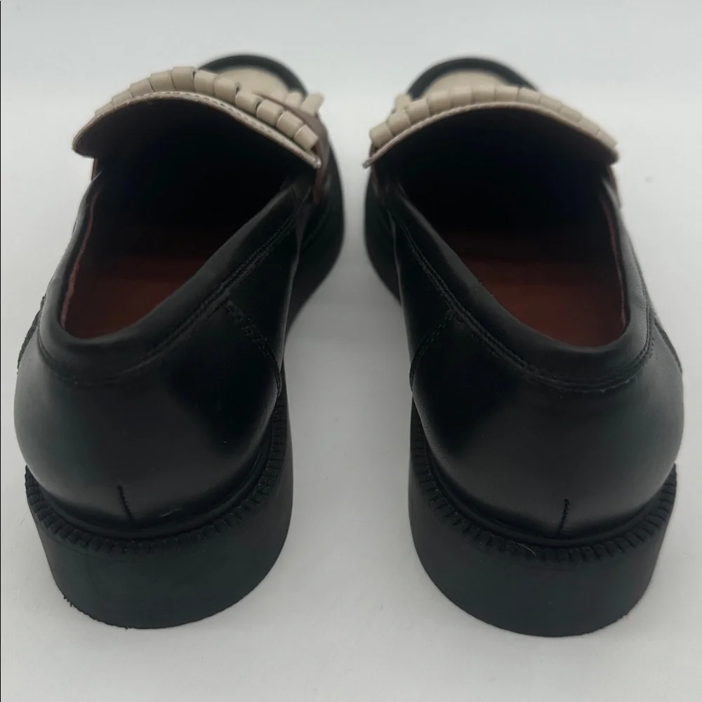 Marc Fisher Black Brown Creme MFCalixy Loafers Women’s Size 9.5M - Picture 10 of 16